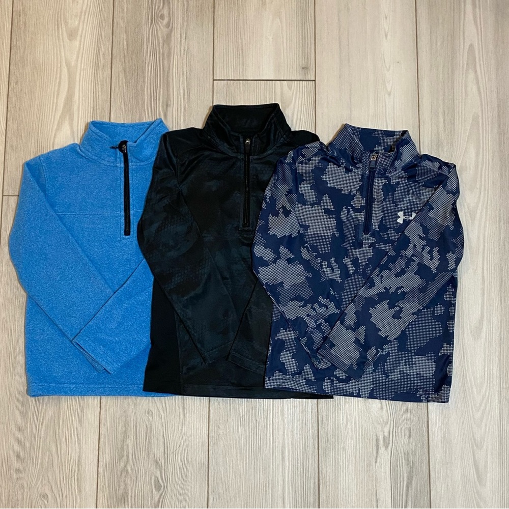 Boys Under Armour 1/4 zip tops